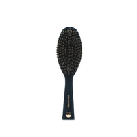 Boar Hair Brush Kit in Neptune — brush, cleaning rake, and drawstring bag