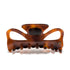 Juliet 10 claw clip in Maple — large honey-amber Mazzucchelli acetate hair clip from the Meera Atelier Line, made in France