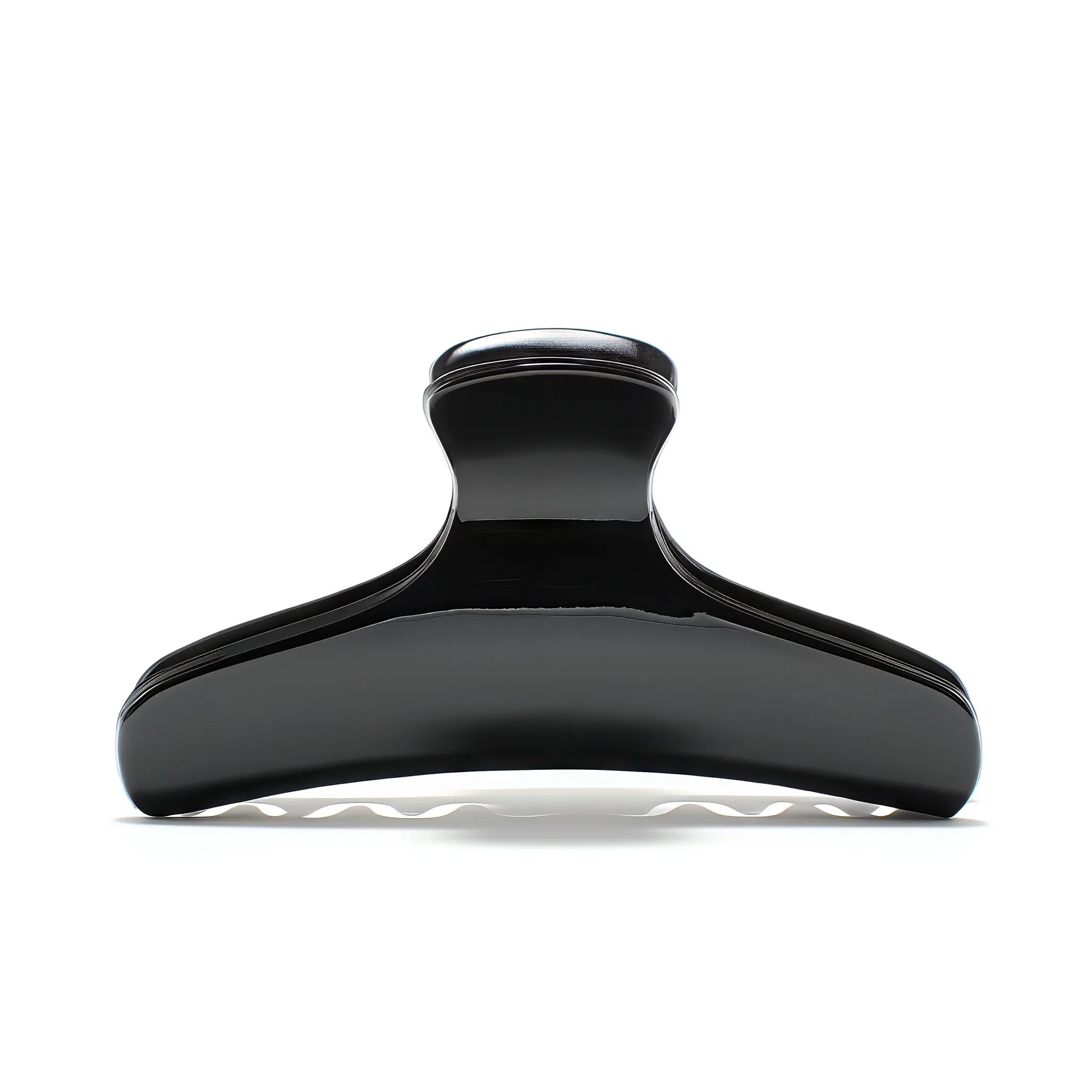Bambi 8 Piano Black claw clip alternate angle — premium French acetate for medium hair