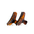 Bambi 5 mini claw clip pair in Deep Amber — tortoise-tone cellulose acetate clips for fine hair, made in France