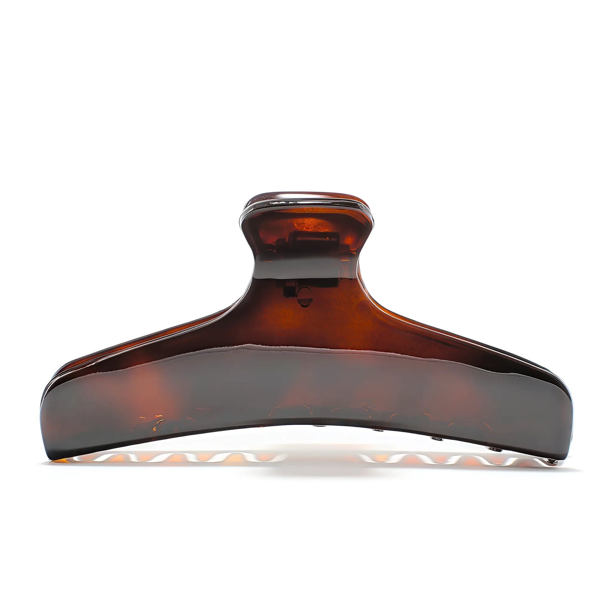 Bambi 10 Deep Amber claw clip alternate angle — premium French acetate for medium to long hair