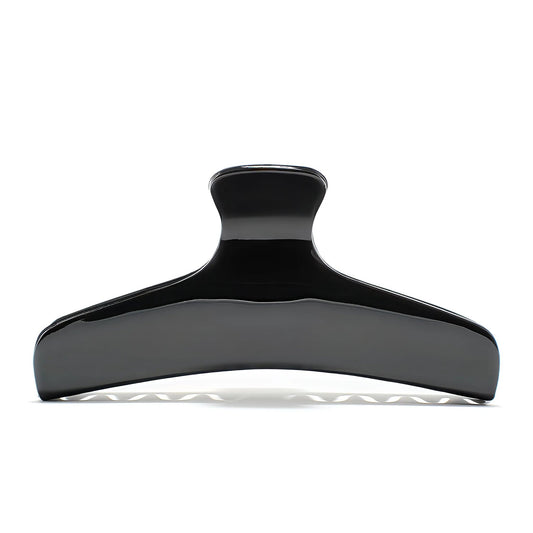 Bambi 10 Piano Black claw clip alternate angle — premium French acetate for medium to long hair