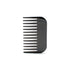 Pocket 10 styling comb in Piano Black — handheld jet-black cellulose acetate comb, made in France