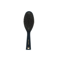Boar Hair Brush Kit in Neptune — brush, cleaning rake, and drawstring bag