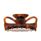 Juliet 10 claw clip in Maple — large honey-amber Mazzucchelli acetate hair clip from the Meera Atelier Line, made in France