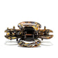 Juliet 10 Oyster claw clip detail — Meera Atelier Line, soft neutral pearl finish