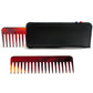 Studio 16 Sequoia leather case detail — handcrafted travel sleeve for Meera styling comb